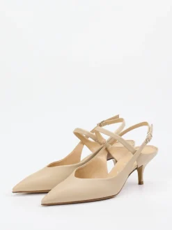 Konstantin Starke – Slingback-Pumps aus Lammleder beige