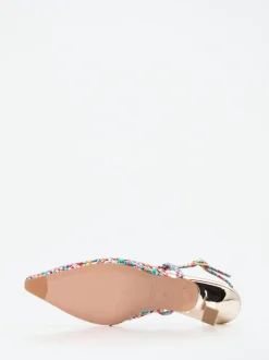 Konstantin Starke – Slingback-Pumps aus Lammleder multicolor