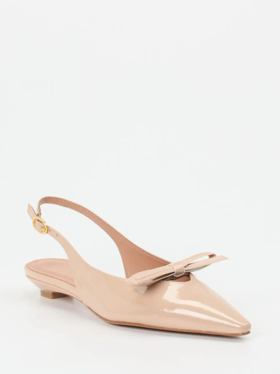 Konstantin Starke – Slingback-Ballerinas aus Lackleder Beige