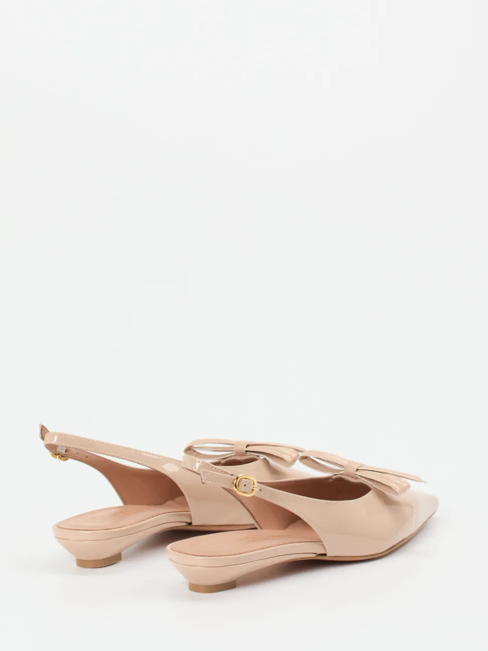 Konstantin Starke – Slingback-Ballerinas aus Lackleder Beige