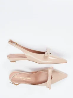 Konstantin Starke – Slingback-Ballerinas aus Lackleder Beige
