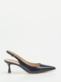 Konstantin Starke – Slingback-Pumps aus Lackleder Blau