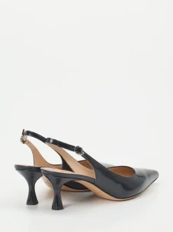 Konstantin Starke – Slingback-Pumps aus Lackleder Blau