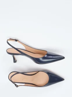 Konstantin Starke – Slingback-Pumps aus Lackleder Blau