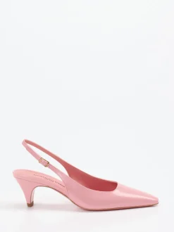 Konstantin Starke – Slingback-Pumps aus Lackleder Rosa