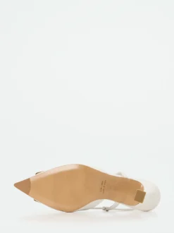 Konstantin Starke – Slingback-Pumps aus Lammleder Weiß