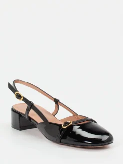 Konstantin Starke – Slingback-Pumps aus Lackleder Schwarz