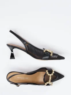 Konstantin Starke – Slingback-Pumps aus Netz in Schwarz