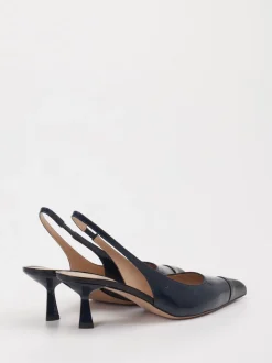 Konstantin Starke – Slingback-Pumps aus Lackleder Blau