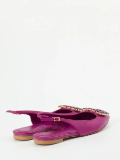 Konstantin Starke – Slingback-Ballerinas aus Lammleder pink