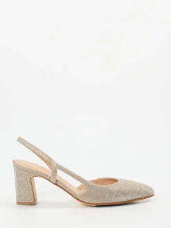 Konstantin Starke – Slingback-Pumps aus Metallicleder Gold