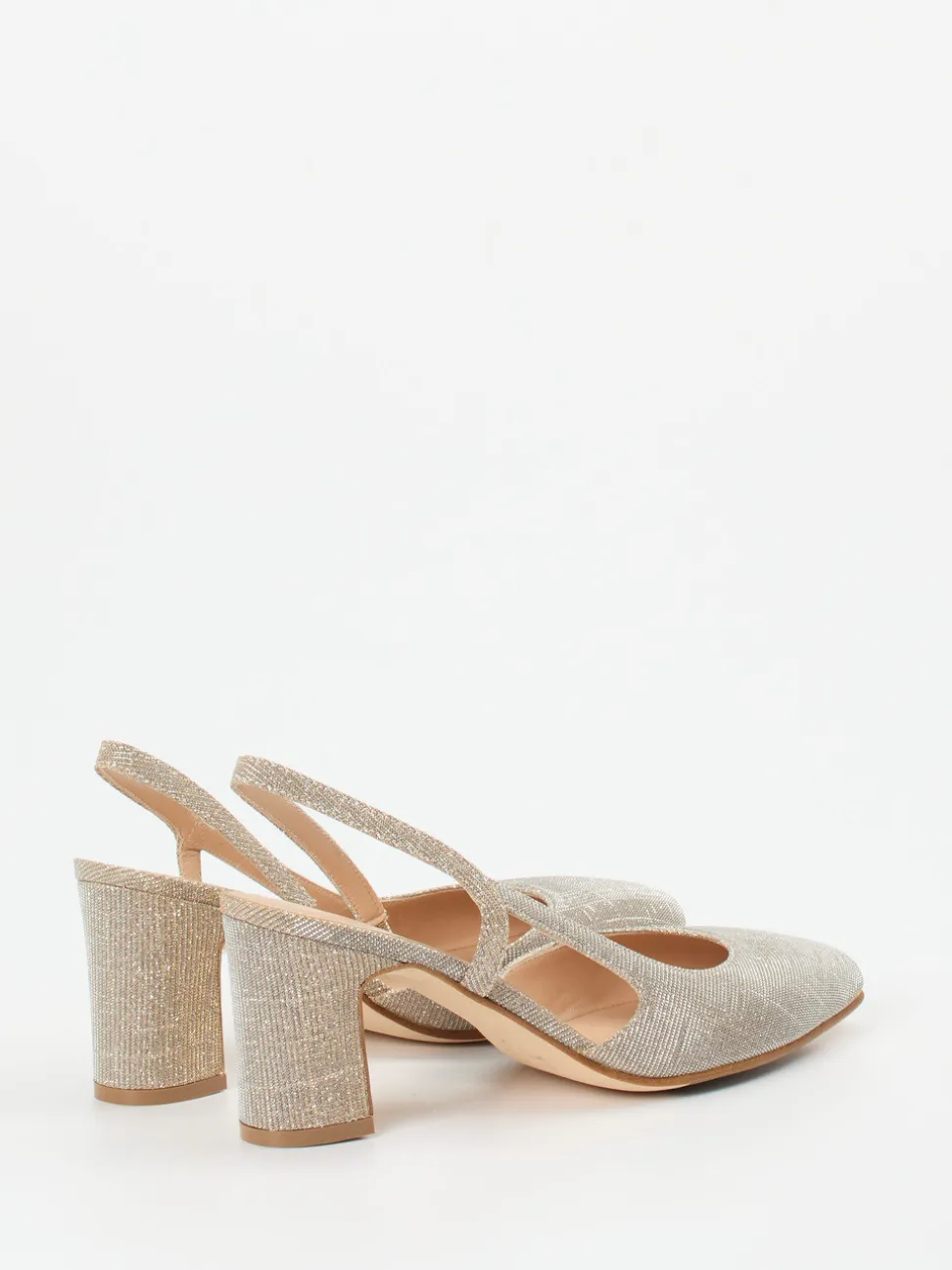 Konstantin Starke – Slingback-Pumps aus Metallicleder Gold