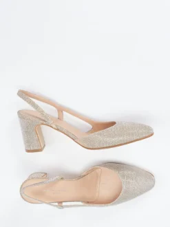 Konstantin Starke – Slingback-Pumps aus Metallicleder Gold