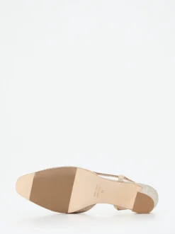 Konstantin Starke – Slingback-Pumps aus Metallicleder Gold