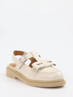 Konstantin Starke – Slingback-Loafer aus Lammleder beige