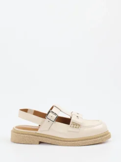 Konstantin Starke – Slingback-Loafer aus Lammleder beige