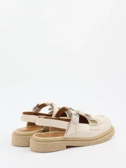 Konstantin Starke – Slingback-Loafer aus Lammleder beige