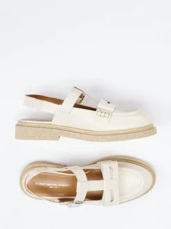 Konstantin Starke – Slingback-Loafer aus Lammleder beige