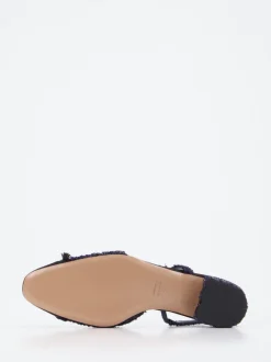 Konstantin Starke – Slingbacks aus Textil in Schwarz