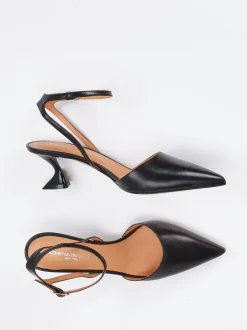 Konstantin Starke – Slingback-Pumps aus Lammleder Schwarz