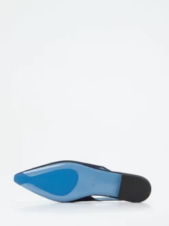 Konstantin Starke – Slingback-Ballerinas aus Textil Denim-Optik