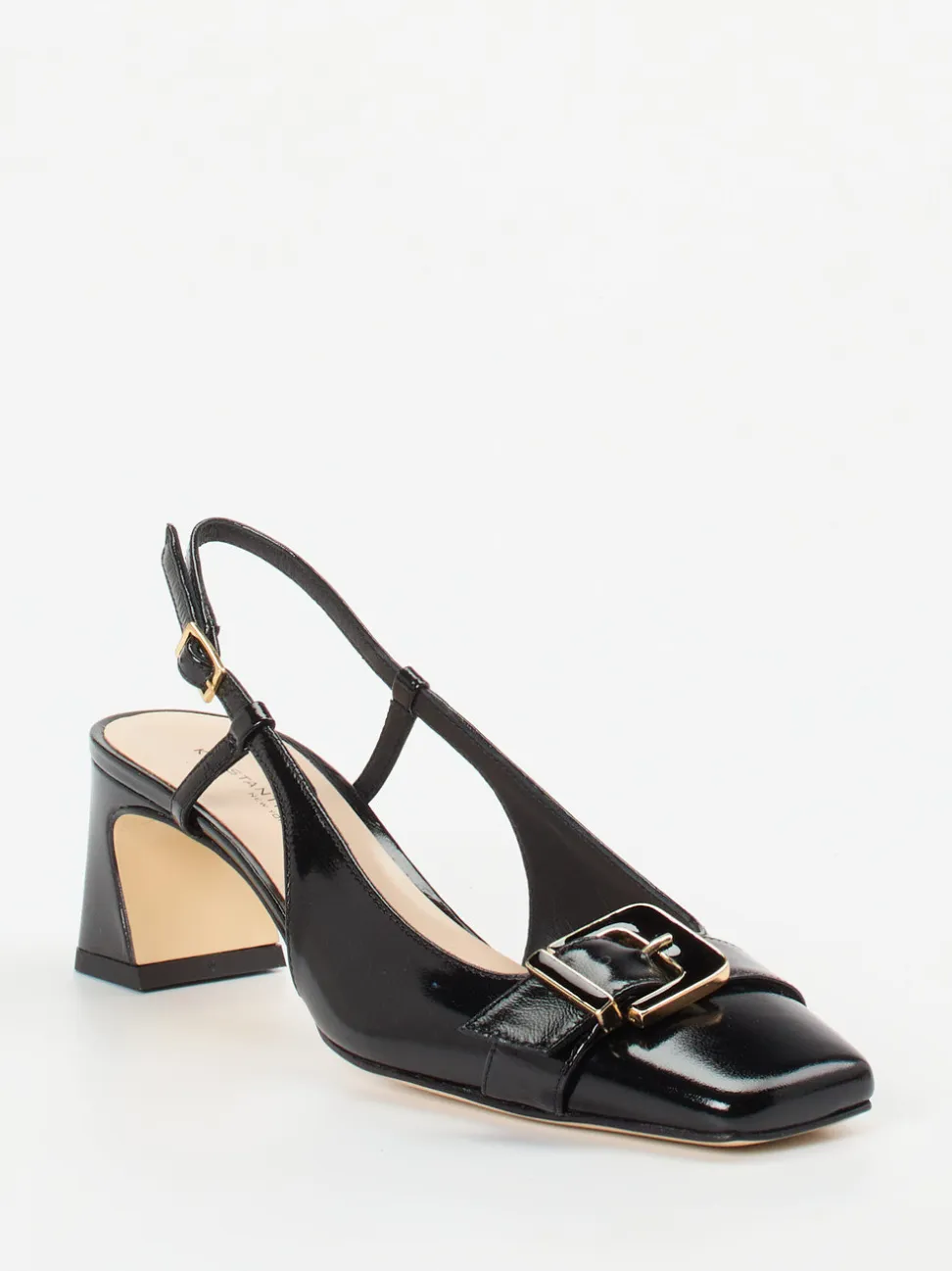 Konstantin Starke – Slingback-Pumps aus Lackleder Schwarz