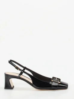 Konstantin Starke – Slingback-Pumps aus Lackleder Schwarz