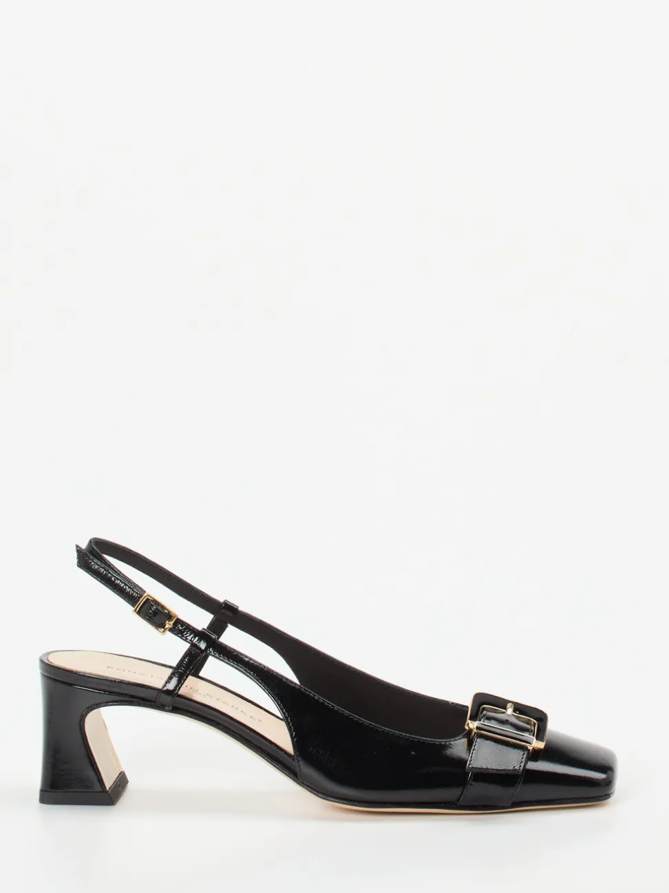 Konstantin Starke – Slingback-Pumps aus Lackleder Schwarz