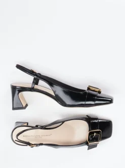 Konstantin Starke – Slingback-Pumps aus Lackleder Schwarz
