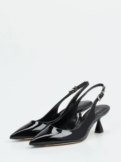 Konstantin Starke – Slingback-Pumps aus Lackleder Schwarz