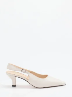 Konstantin Starke – Slingback-Pumps aus Lammleder Elfenbein
