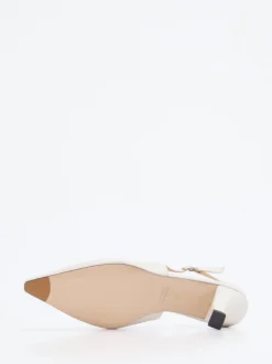 Konstantin Starke – Slingback-Pumps aus Lammleder Elfenbein