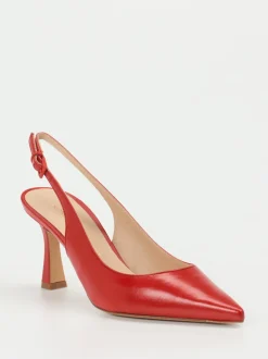 Konstantin Starke – Slingback-Pumps aus Lammleder Rot