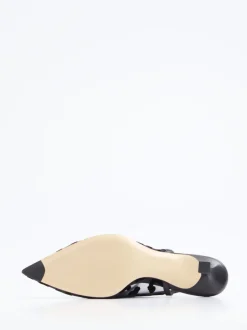 Konstantin Starke – Slingback-Pumps aus Netzspitze Schwarz
