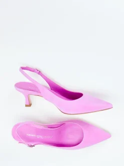 Konstantin Starke – Slingback-Pumps aus Veloursleder Pink