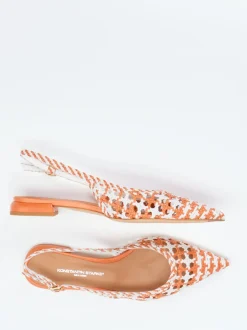 Konstantin Starke – Slingback-Ballerinas aus Flechtleder