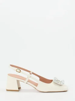 Konstantin Starke – Slingback-Pumps aus Lammleder Beige