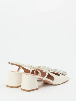 Konstantin Starke – Slingback-Pumps aus Lammleder Beige