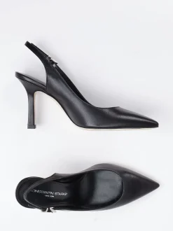 Konstantin Starke – Slingback-Pumps aus Lammleder Schwarz