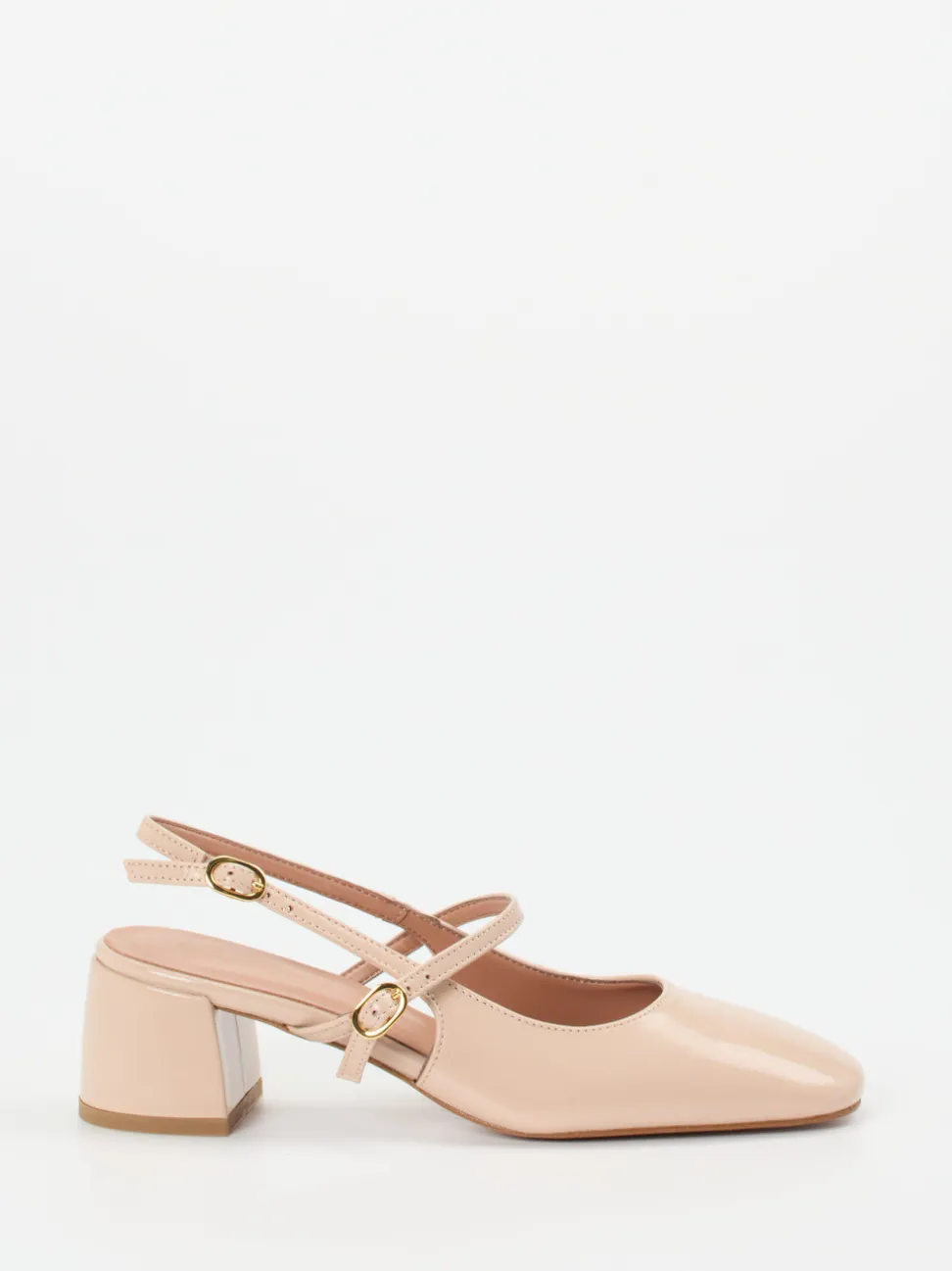 Konstantin Starke – Slingback-Pumps aus Lackleder beige