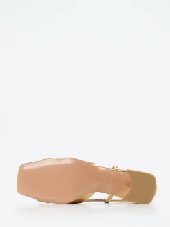Konstantin Starke – Slingback-Pumps aus Metallicleder Gold