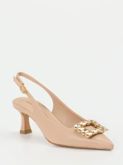 Konstantin Starke – Slingback-Pumps aus Lammleder Beige