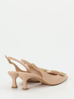 Konstantin Starke – Slingback-Pumps aus Lammleder Beige