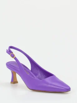 Konstantin Starke – Slingback-Pumps aus Lammleder Violett