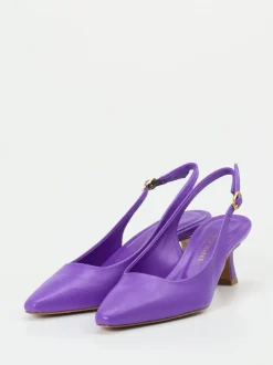 Konstantin Starke – Slingback-Pumps aus Lammleder Violett