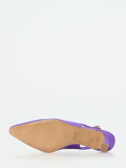 Konstantin Starke – Slingback-Pumps aus Lammleder Violett