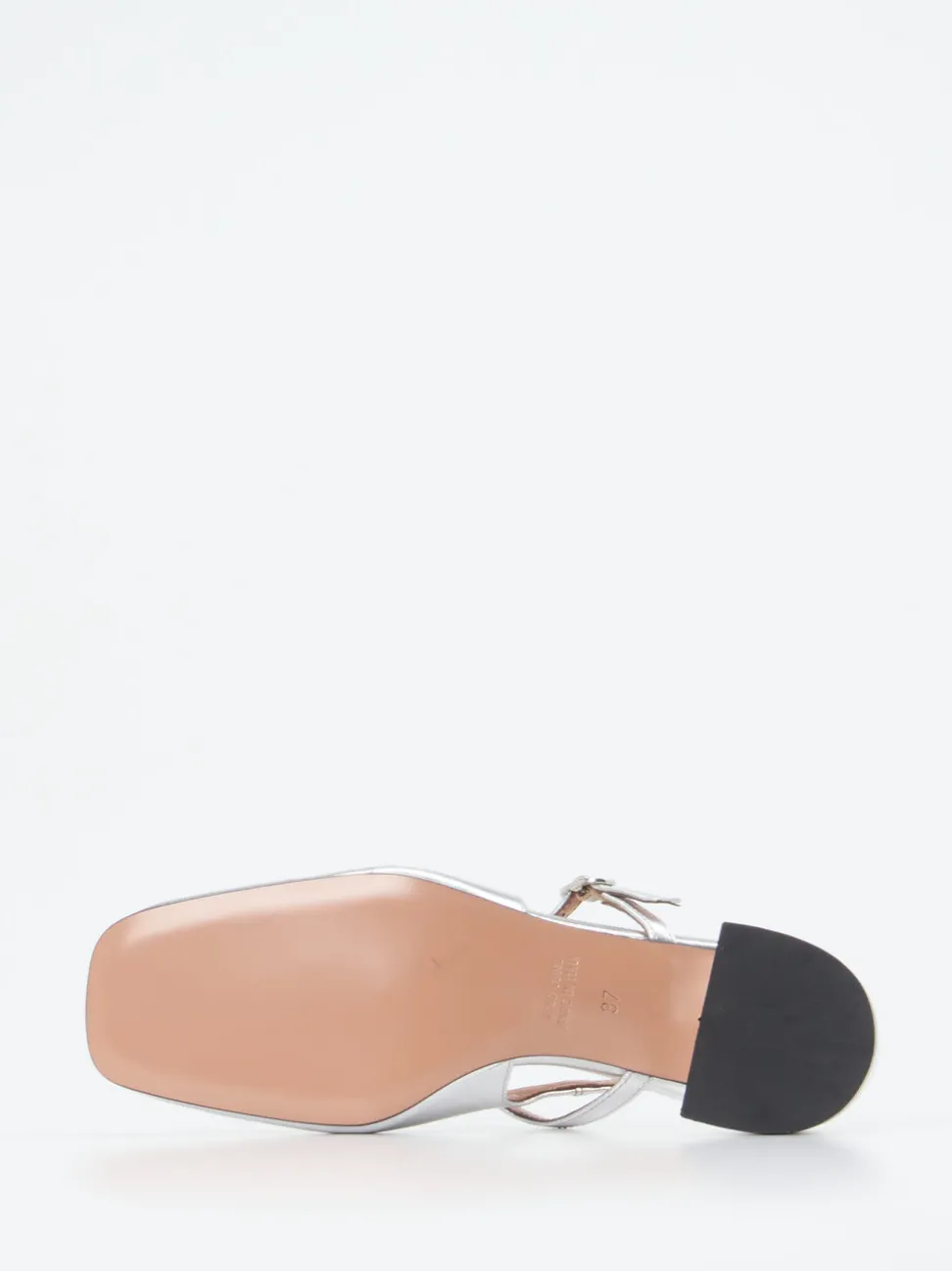 Konstantin Starke – Slingback-Pumps aus Metallicleder silber