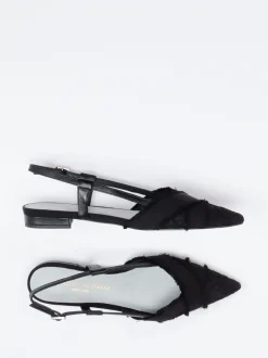 Konstantin Starke – Slingback-Ballerinas aus Spitze schwarz