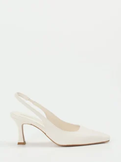 Konstantin Starke – Slingback-Pumps aus Lammleder Weiß
