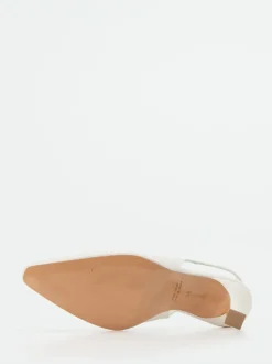 Konstantin Starke – Slingback-Pumps aus Lammleder Weiß